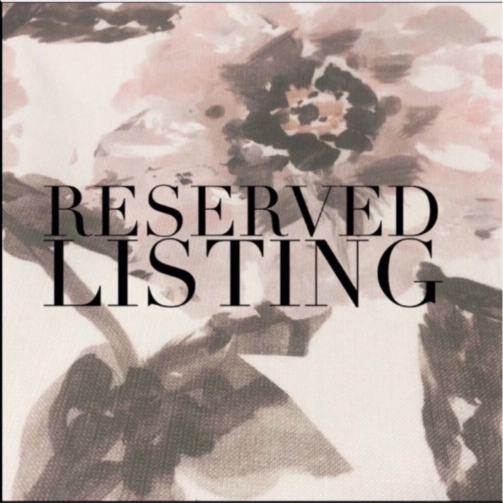 *RESERVED LISTING for @johantbjorklund*
